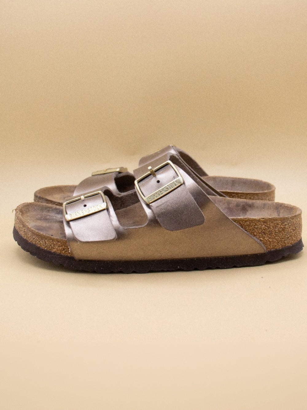 Birkenstock Arizona Gold Slip On Sandals Women's Size 7.5 EU 38
